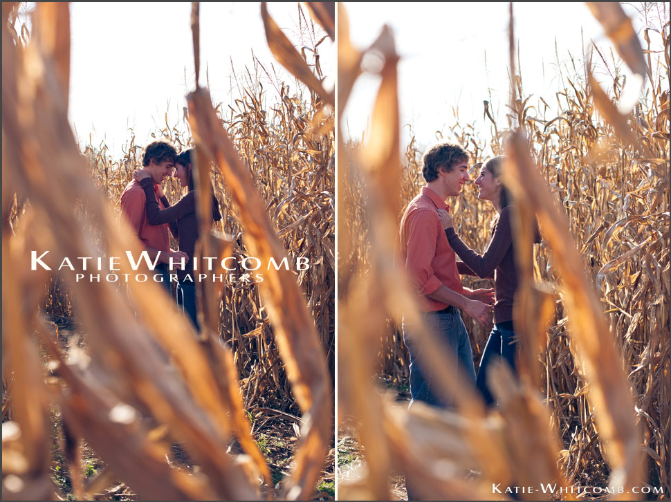 Katie.Whitcomb.Photographers_michelle.and.alex.flirting.in.the.corn.maze