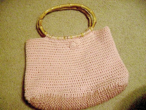 soft pink bamboo purse at tyler handmade