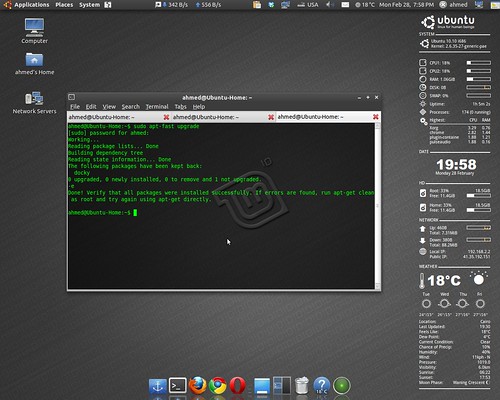 hd wallpaper ubuntu_10. ubuntu10.10+conky