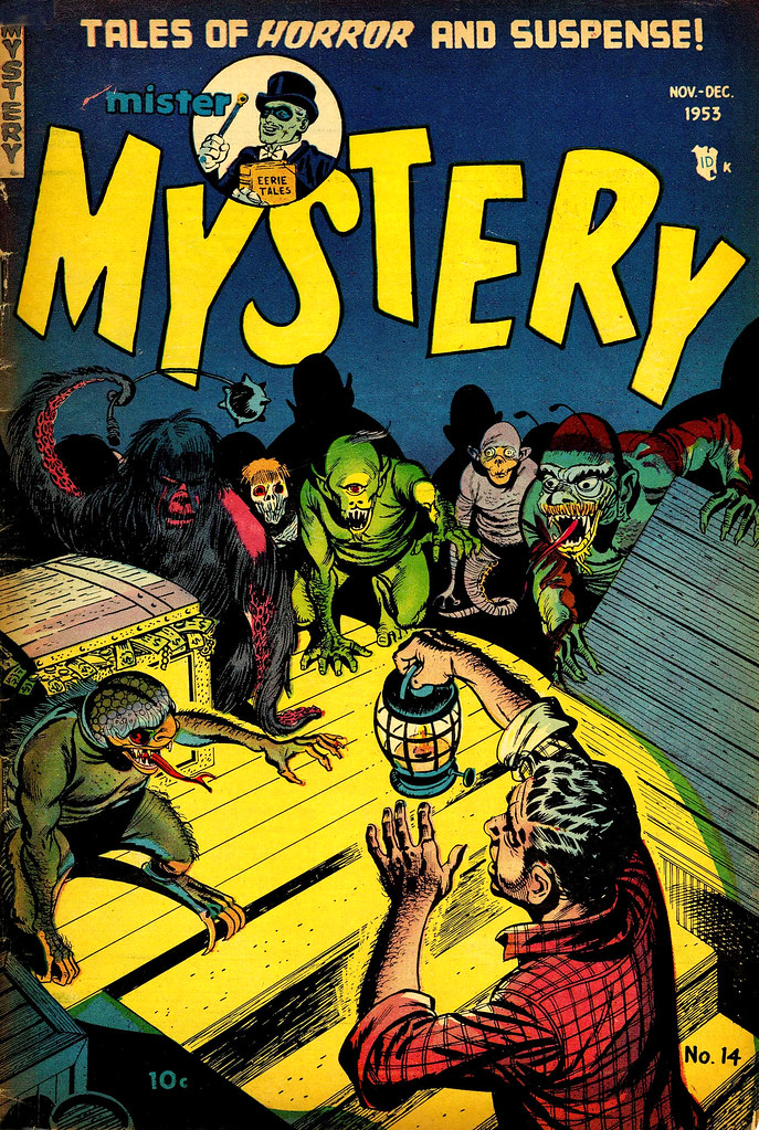 Mister Mystery #14 Bernard Baily Cover (Aragon, Magazines, Inc. 1953) 