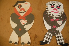 Valentine Pierre on left made 50+ years ago, on left 2011 by hubby