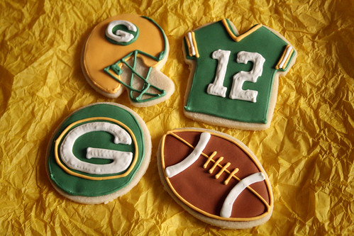 Packers Super Bowl Cookies.
