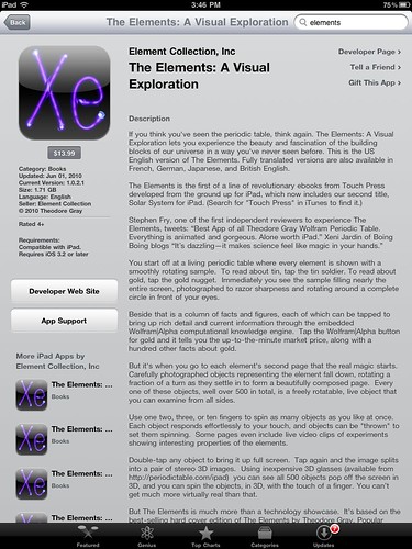 The Elements on iPad