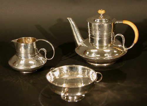 An Edwardian Liberty Cymric silver teapot (£1,000 to £1,500)