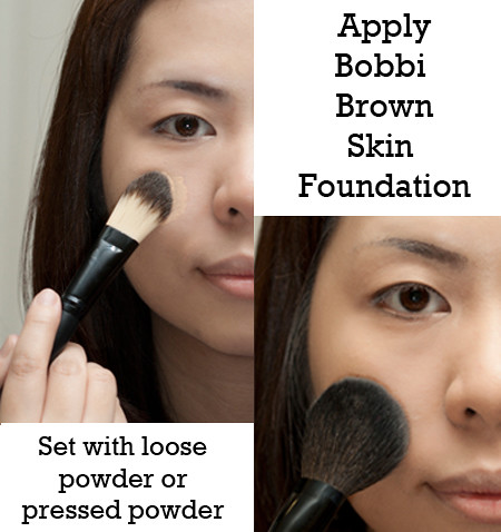 brown skin makeup. Apply Bobbi Brown Skin