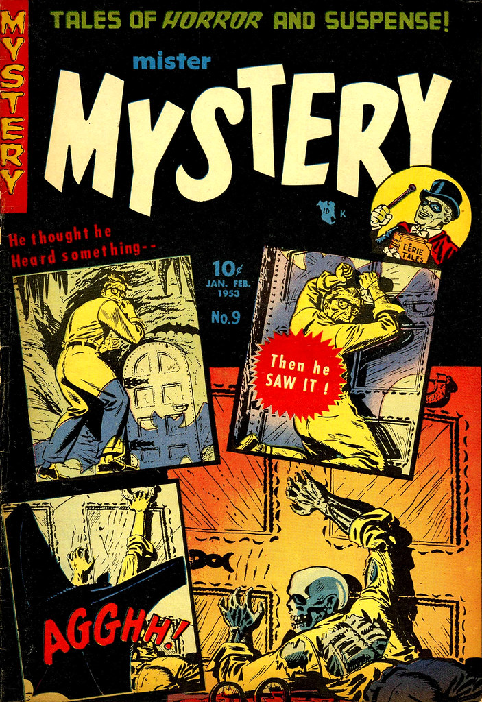 Mister Mystery #9 Werner Roth Cover (Magazines, Inc. 1953) 