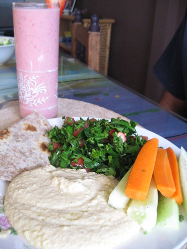 Hummus and Tabbouleh