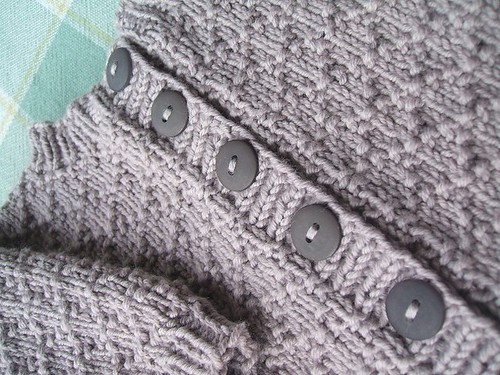 Sweater with set in sleeves