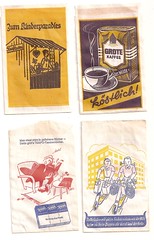 1960er Kaufladentüten Rückseiten