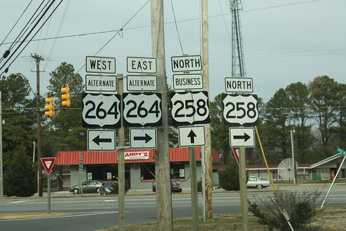 US 258 meets US 264A