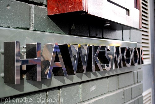Hawksmoor, Spitalfields - Hawksmoor sign
