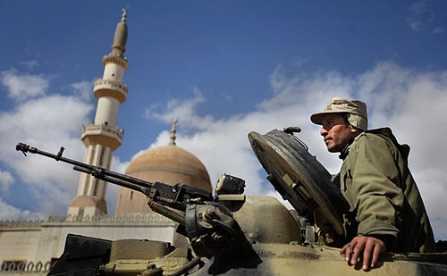 Libyan military forces on alert against CIA-backed counter-revolutionaries who are attempting to topple the government of Muammar Gaddafi. Government forces have routed the rebels from several key areas. by Pan-African News Wire File Photos