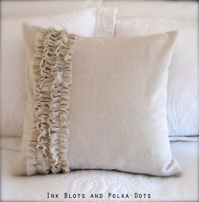 Drop Cloth Ruffle Pillow