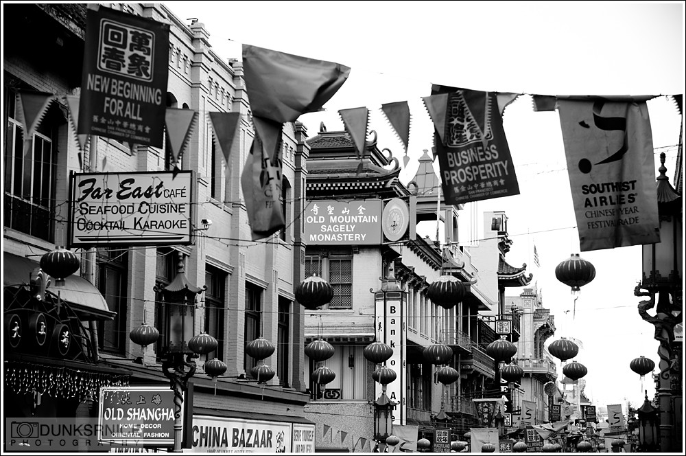 Chinatown, San Francisco B&W.