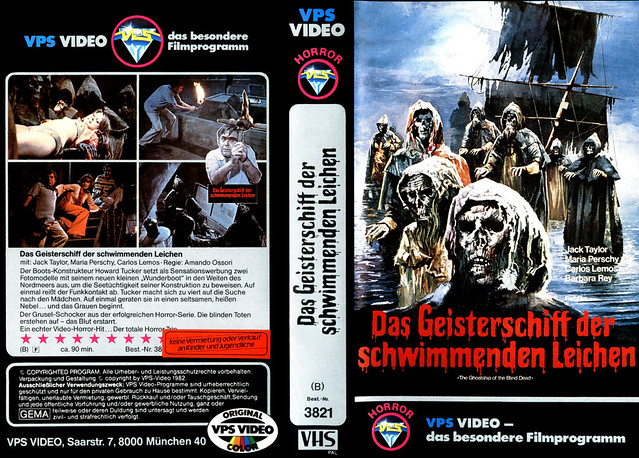 The Ghostship Of The Blind Dead (VHS Box Art)