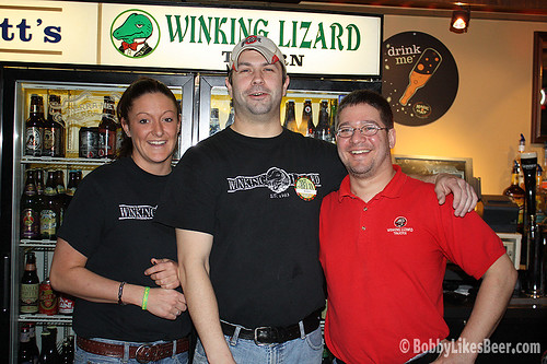 Our gracious hosts @ 2nd Annual Winking Lizard Barleywine Festival
