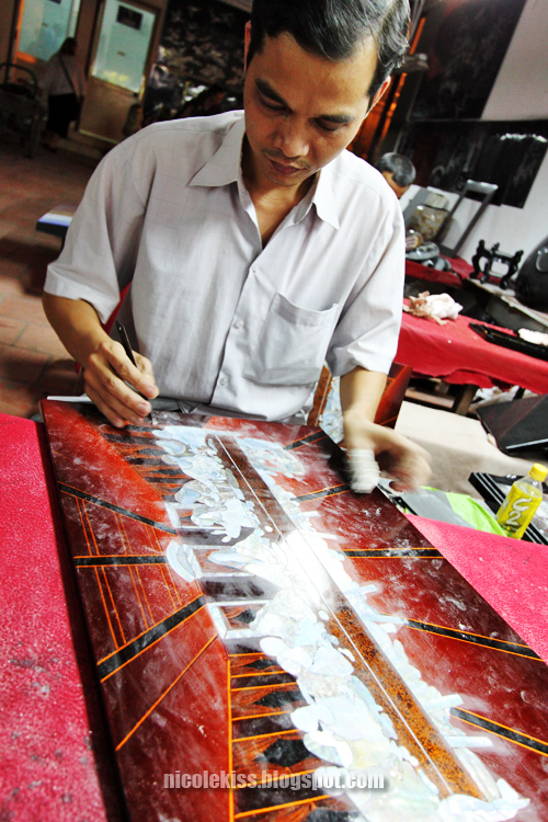 carving shell painting