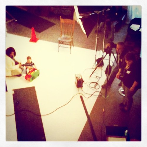 Aerial view of the #playpanel shoot for Fisher-Price. Fun!