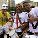 Carnaval de Rio de Janeiro : banderia sur le camion du bloco