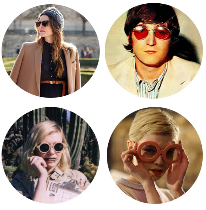 round sunglasses trend by Illesteva
