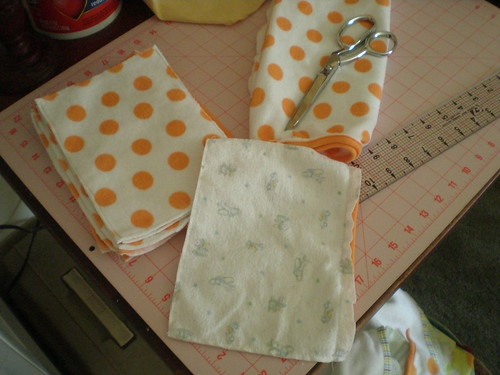 Making cloth baby wipes
