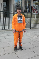 An actor posed as Bradley Manning in confinement