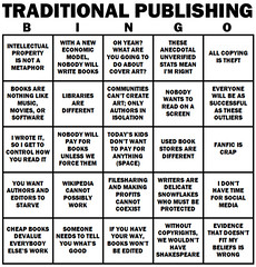 The Traditional Publishing Bingo Card