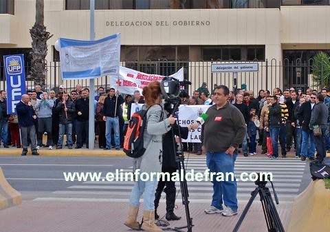 Primera Protesta de la Guarcia Civil en Melilla