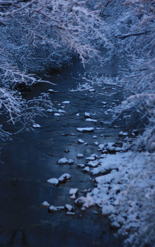 Snowy Creek at Night D