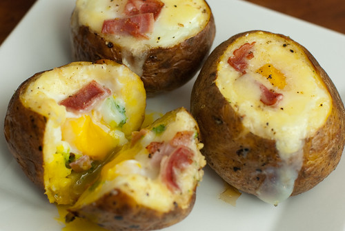 Egg Stuffed Potatoes