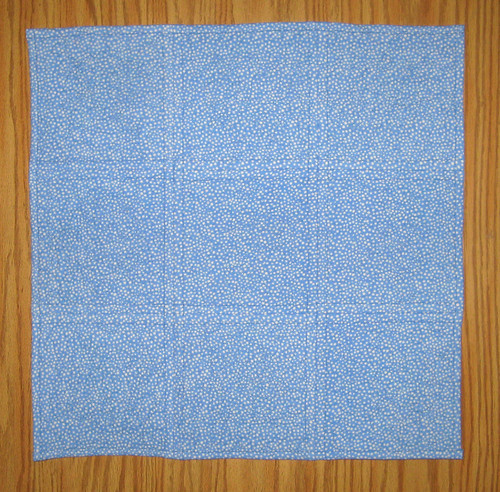 snowflake quilt back
