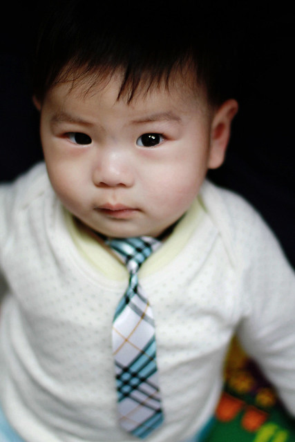 Baby Marcus wearing Tie 