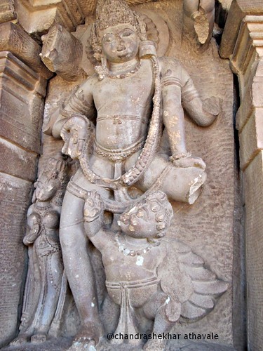 Kartikeya or Murugan with peacock Dyrg temple