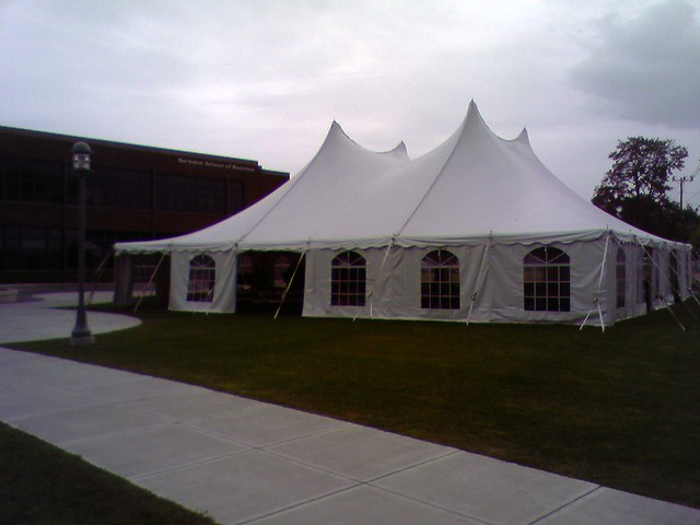 Pole Tent with window walls
