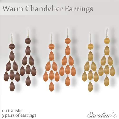 Caroline's Jewelry Chandelier Earrings - Warm