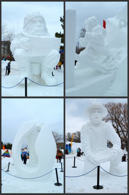 Snow Sculpture collage