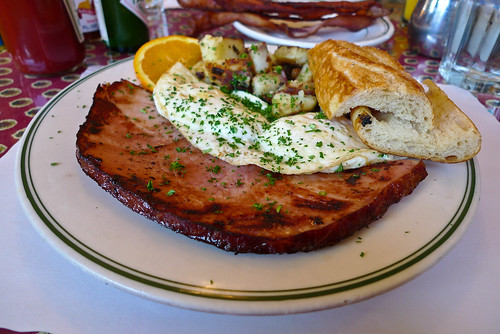 Ham Steak Photos. Han and Eggs - Mama's on Washington Square -…