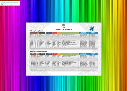 World Cup 2011 Schedule Wallpaper. ICC Cricket World Cup 2011