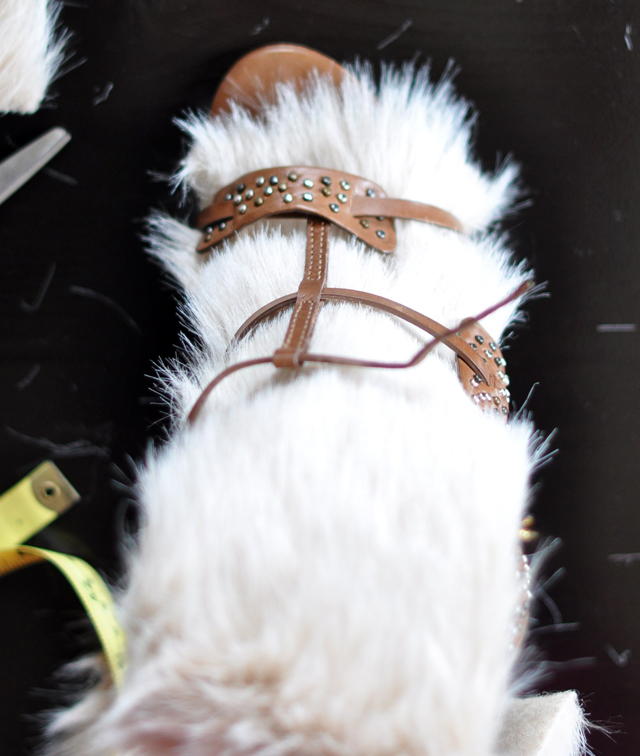 Fur Sandals DIY