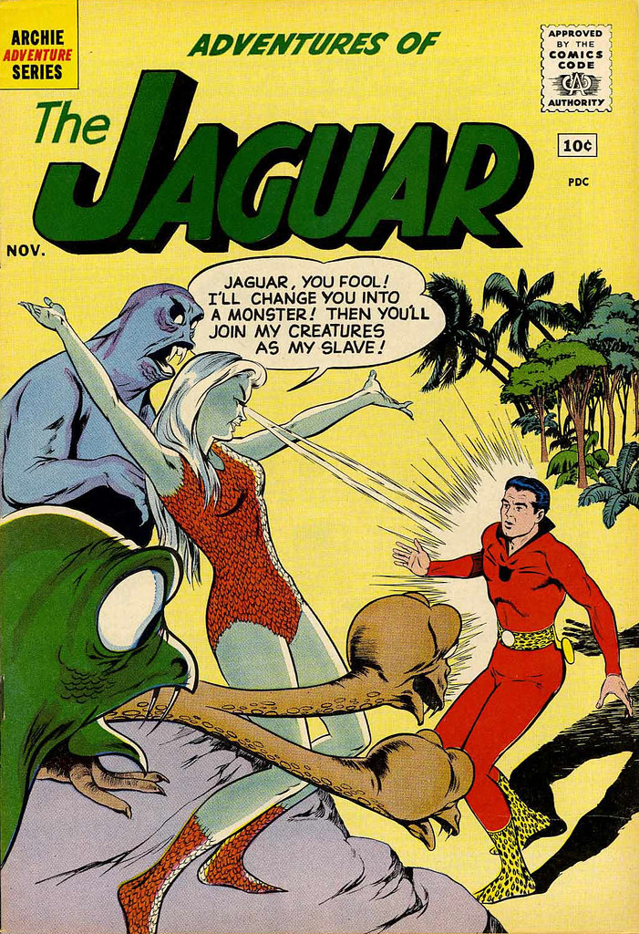Adventures of the Jaguar #3 John Rosenberger Cover (Archie, 1961) 