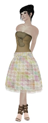 The Sea Hole - I love My subscribers Ruffle Bodysuit + *evergreen*Retoro skirt(March-group gift)