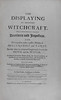 Title page of The displaying of supposed witchcraft