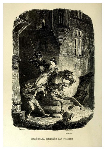 007-Esmeralda liberada por Febo-Notre-Dame de Paris 1844- edicion Perrotin Garnier Frères