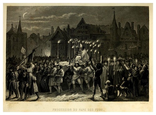 018-Procesion del papa de la locura-Notre-Dame de Paris 1844- edicion Perrotin Garnier Frères