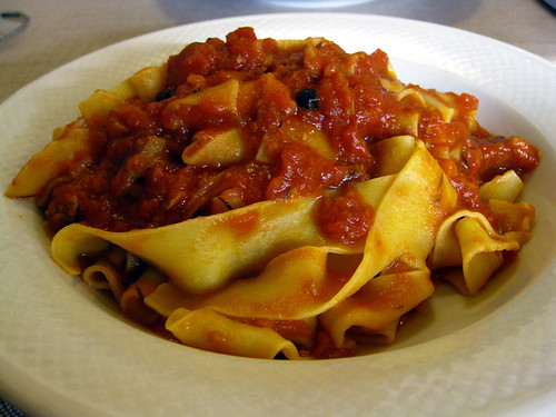 Pappardelle with wild boar sauce