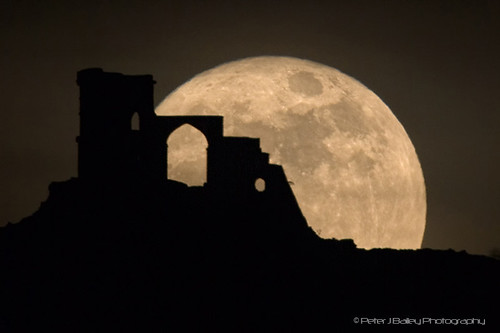 Super Moon and Mow Cop by peterjbailey