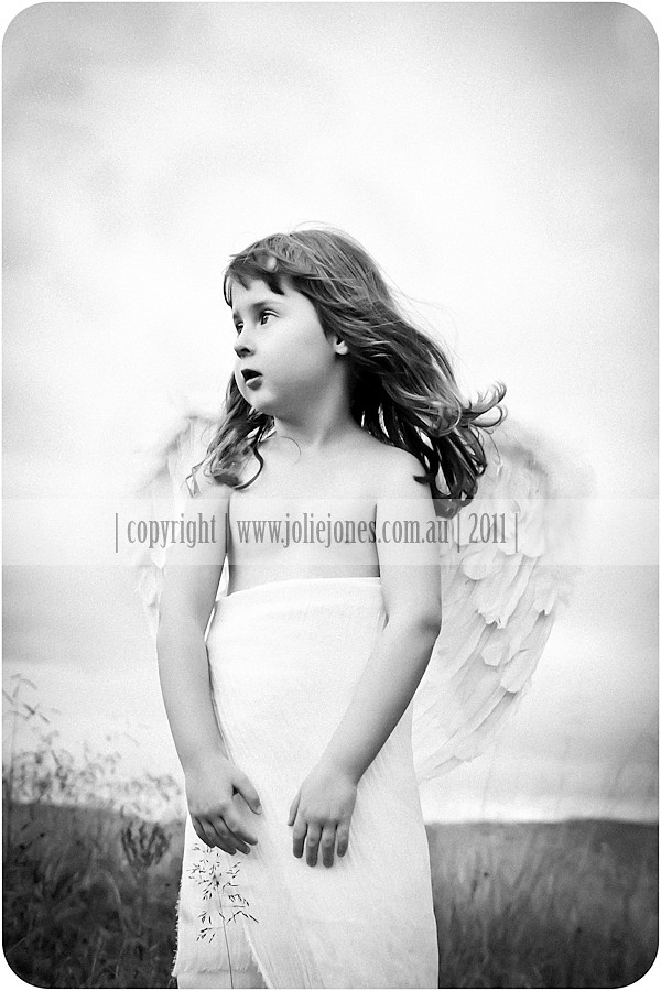 angel child outdside