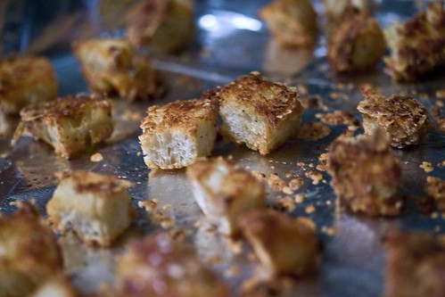 anchovy croutons