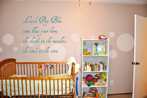 Baby Room with quote