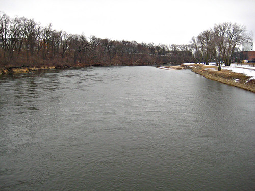 The river from the bridge. 